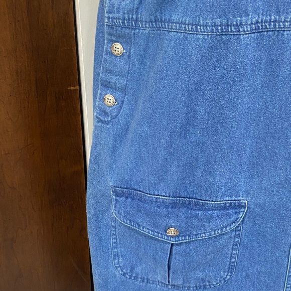 Casual Blue Denim Midi Dress - Picture 2 of 10